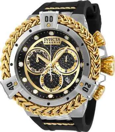 Pre-owned Invicta Reserve Chronograph Quartz Black Dial Men's Watch 33152