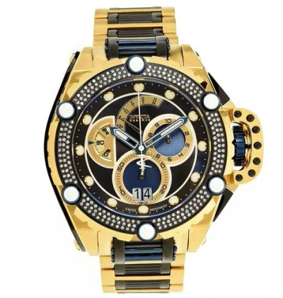 Pre-owned Invicta Reserve Flying Fox .93 Ctw Diamond Men's 52mm Swiss Chrono Watch 39693
