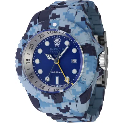 Invicta Reserve Gmt Date Quartz Blue Dial Men's Watch 45940 In Two Tone  / Aqua / Blue