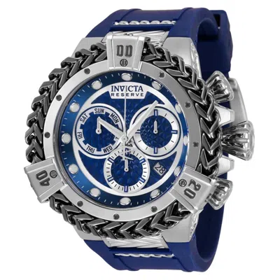 Pre-owned Invicta Reserve Herc Swiss Ronda Z60 Caliber Men's Watch - 53mm, Blue, Steel