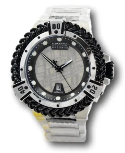 Pre-owned Invicta Reserve Hercules Automatic Men's 53mm Silver Meteorite Dial Watch 34320