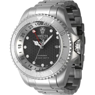 Invicta Reserve Hydromax Gmt Automatic Black Dial Men's Watch 45915 In Metallic