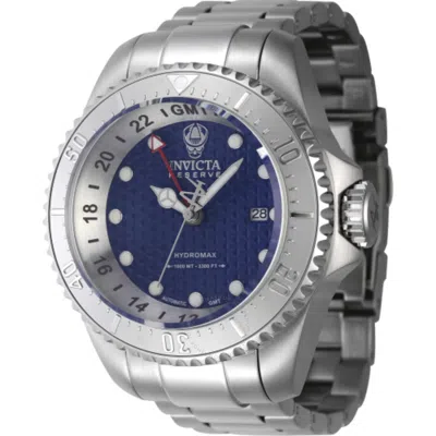 Invicta Reserve Hydromax Gmt Automatic Blue Dial Men's Watch 45916 In Metallic