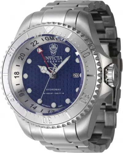 Pre-owned Invicta Reserve Hydromax Men's Blue Dial Automatic Stainless Steel 52mm Watch