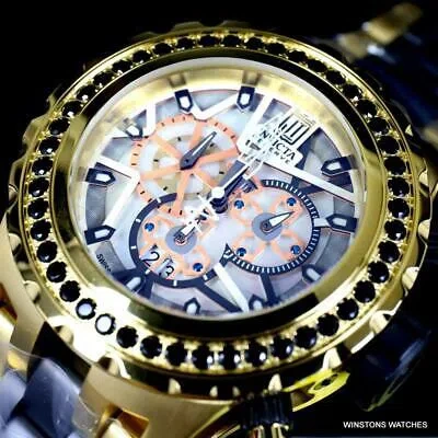 Pre-owned Invicta Reserve Jt Subaqua Specialty 5ctw Spinel Gold Plated 52mm Watch