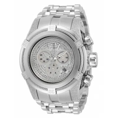Invicta Reserve Men's 50mm Bolt Zeus Swiss Quartz Chronograph 1.31ct Diamond Bracelet Watch In Metallic