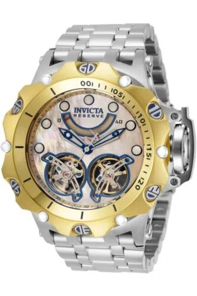 Pre-owned Invicta Reserve Men's Venom Hybrid Automatic Double Open Heart Bracelet Watch In Multicoloured