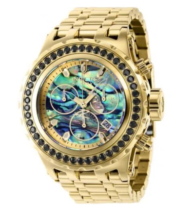 Pre-owned Invicta Reserve Subaqua Men's 52mm Black Spinel Gems Swiss Abalone Watch 39480