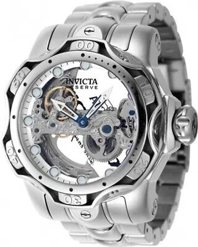 Pre-owned Invicta Reserve Venom Automatic Silver Dial Men's Watch 45485