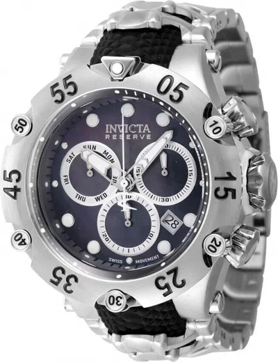 Pre-owned Invicta Reserve Venom Cobra Chronograph 54mm Mop Black Swiss Men's Watch 47157