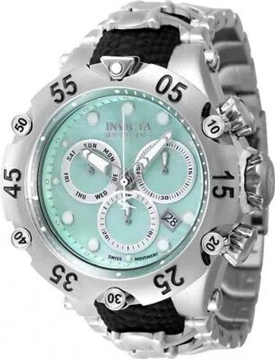 Pre-owned Invicta Reserve Venom Cobra Chronograph Quartz Turquoise Dial Men's Watch 47155