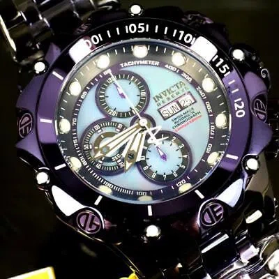 Pre-owned Invicta Reserve Venom Fusion Swiss Made Sellita Sw500 Purple Automatic Watch