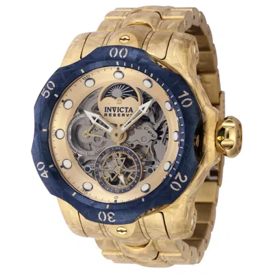Pre-owned Invicta Reserve Venom Sun & Moon Dial Automatic Men's Watch - 53.7mm, Gold 44436