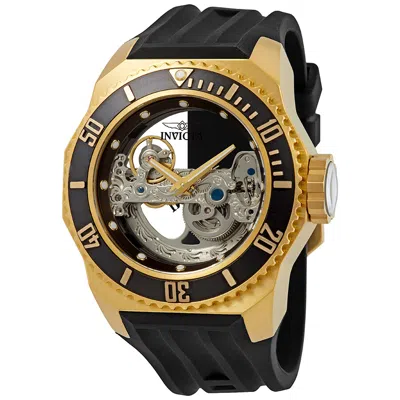 Invicta Russian Diver Automatic Black Dial Men's Watch 25625 In Yellow/gold Tone/black