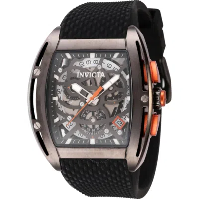 Invicta S1 Rally Chronograph Date Quartz Grey Dial Men's Watch 45184 In Black