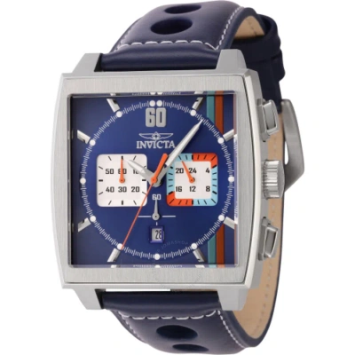 Invicta S1 Rally Chronograph Gmt Quartz Men's Watch 44299 In Blue / Orange / Silver
