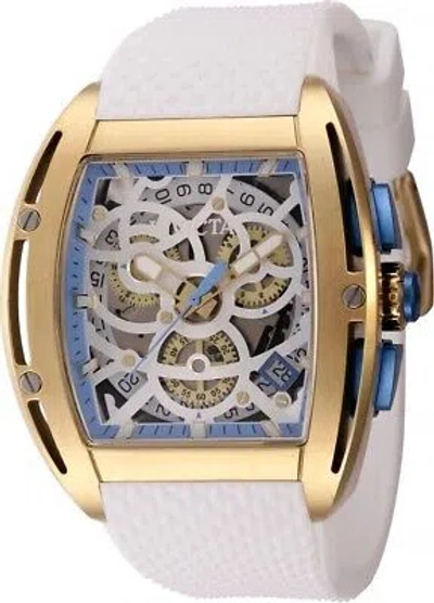 Pre-owned Invicta S1 Rally Chronograph Quartz Light Blue And Silver Dial Men's Watch