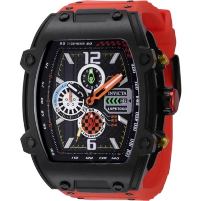 Invicta S1 Rally Diablo Chronograph Quartz Black Dial Men's Watch 44138 In Red   / Black / Silver