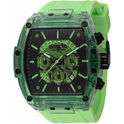 Invicta S1 Rally Diablo Chronograph Quartz Green Dial Men's Watch 44356 In Black / Green