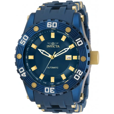Invicta Sea Spider Automatic Blue Dial Men's Watch 31693 In Blue / Gold / Gold Tone / Skeleton / Yellow