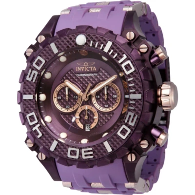 Invicta Sea Spider Chronograph Gmt Quartz Purple Dial Men's Watch 43175