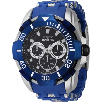 Invicta Sea Spider Gmt Date Quartz Black Dial Men's Watch 44123 In Blue