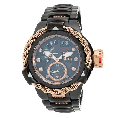 Invicta Shaq 52mm Subaqua Alpha Ltd Ed Swiss Quartz 0.17ctw Dia Watch In Black