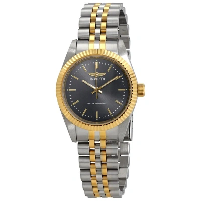 Invicta Specialty Black Dial Two-tone Ladies Watch 29400 In Gold