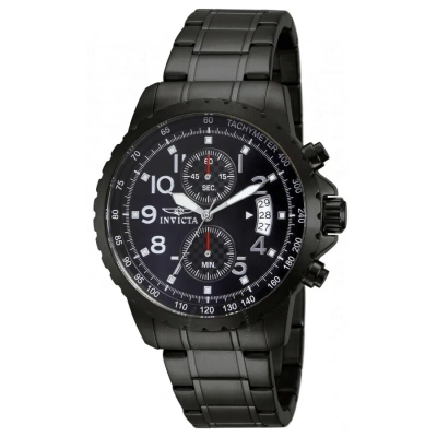 Invicta Specialty Chronograph Black Dial Black Ion-plated Men's Watch 13787