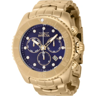 Invicta Specialty Chronograph Date Quartz Blue Dial Men's Watch 44663 In Gold
