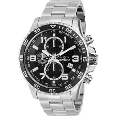 Invicta Specialty Chronograph Quartz Black Dial Men's Watch 37146 In Two Tone/silver Tone/black