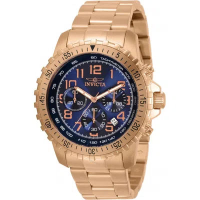 Invicta Specialty Chronograph Quartz Blue Dial Men's Watch 32315 In Gold