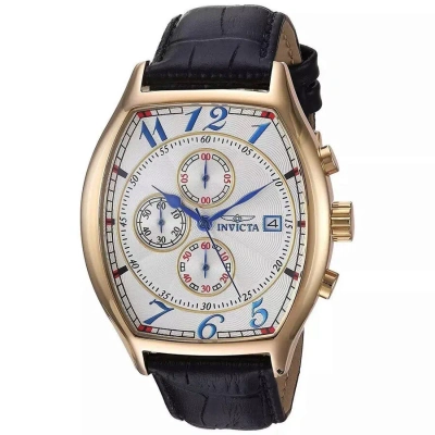 Invicta Specialty Chronograph Quartz White Dial Men's Watch 14330 In Black / Blue / Gold / White