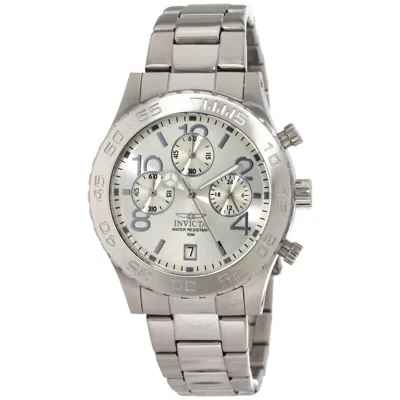 Invicta Specialty Chronograph Silver-tone Dial Stainless Steel Men's Watch 1278 In Neutral