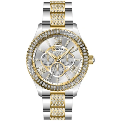 Invicta Specialty Gmt Quartz Crystal Silver Dial Men's Watch 44251 In Two Tone  / Gold Tone / Rose / Rose Gold Tone / Silver