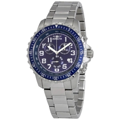 Invicta Specialty Ii Collection Chronograph Blue Dial Men's Watch 6621 In Metallic