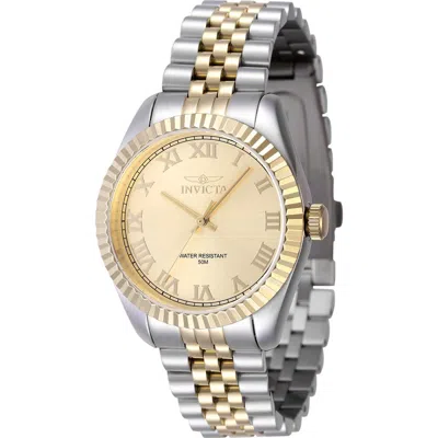 Invicta Specialty Two Tone Bracelet Watch, 36mm In Gold/ Two Tone