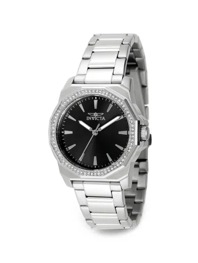 Invicta Speedway 36mm Crystal-embellished Watch In Metallic