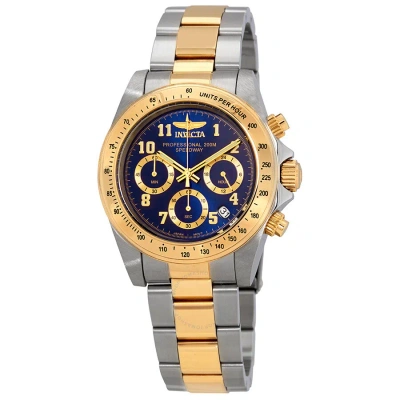 Invicta Speedway Chronograph Blue Dial Men's Watch 17028 In Gold