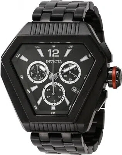 Pre-owned Invicta Speedway Chronograph Date Day Quartz Charcoal Dial Men's Watch 46103