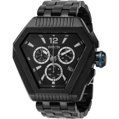 Pre-owned Invicta Speedway Chronograph Date Quartz Black Dial Men's Watch 46097