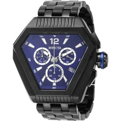 Pre-owned Invicta Speedway Chronograph Date Quartz Blue Dial Men's Watch 46096
