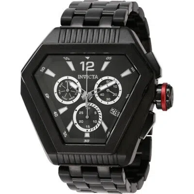 Pre-owned Invicta Speedway Chronograph Date Quartz Charcoal Dial Men's Watch 46101