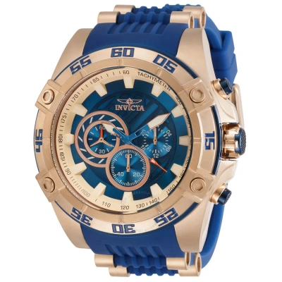 Invicta Speedway Chronograph Quartz Blue Dial Men's Watch 30110 In Blue / Gold / Gold Tone / Rose / Rose Gold / Rose Gold Tone