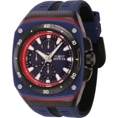 Invicta Speedway Chronograph Quartz Blue Dial Men's Watch 46108 In Black / Blue
