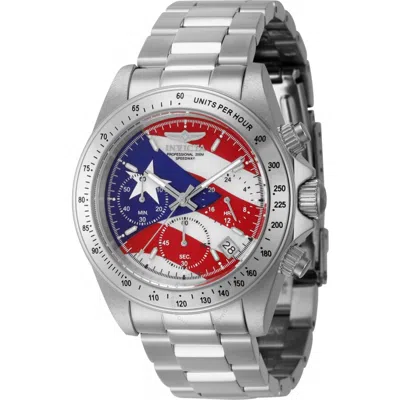 Invicta Speedway Store Exclusive Chronograph Gmt Quartz Men's Watch 46111 In Red