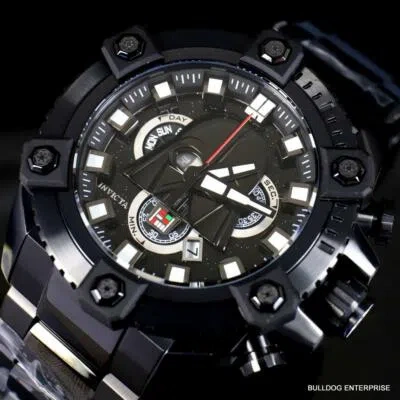 Pre-owned Invicta Star Wars Darth Vader Grand Octane Black Steel Swiss Mvt 63mm Watch