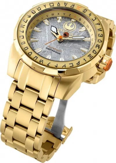 Pre-owned Invicta Star Wars Gold Watch Model 34853 Bracelet Gray Dial Limited & Genuine