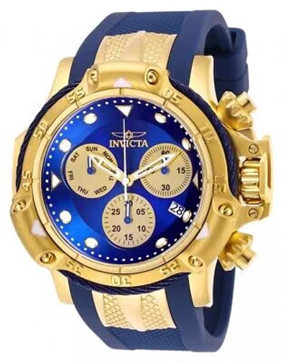 Pre-owned Invicta Subaqua Chronograph Date Day Blue Dial Men's Watch 26966