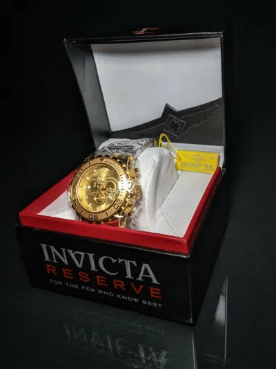 Pre-owned Invicta Subaqua Model 6905 Specialty Chronograph Gold Plated Swiss Watch